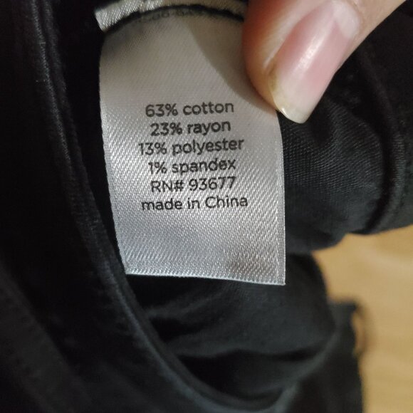 JCPenney Jeans Womens 33/16 Black Skinny Stretch Cotton Blend Denim - Picture 5 of 11